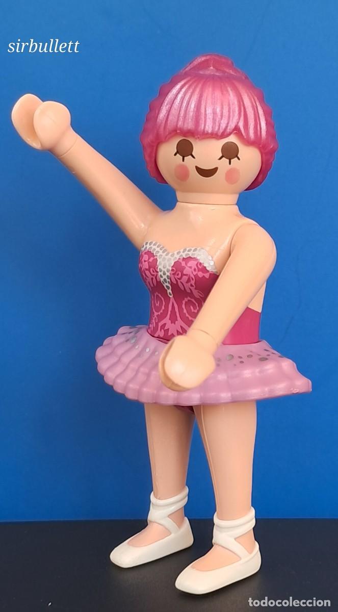 Playmobil: Figura mujer Bailarina de Ballet. Playmobil. Pelo rosa