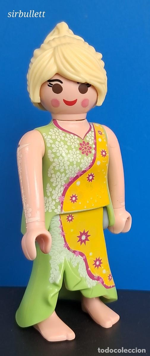 Playmobil: Figura mujer Dama Descalza. Playmobil. Peinado Mo&ntilde;o