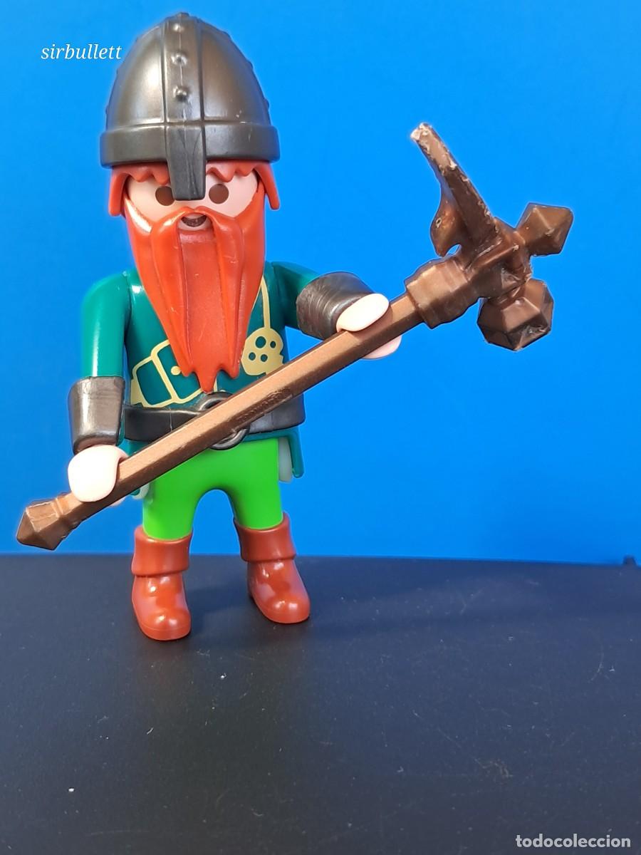 Playmobil: Figura Hombre Guerrero Enano. Playmobil