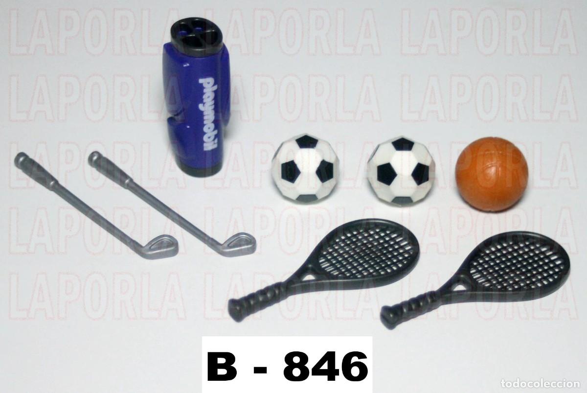 Playmobil: PLAYMOBIL ELEMENTOS DEPORTE GOLF F&Uacute;TBOL TENIS BALONCESTO (B-846)