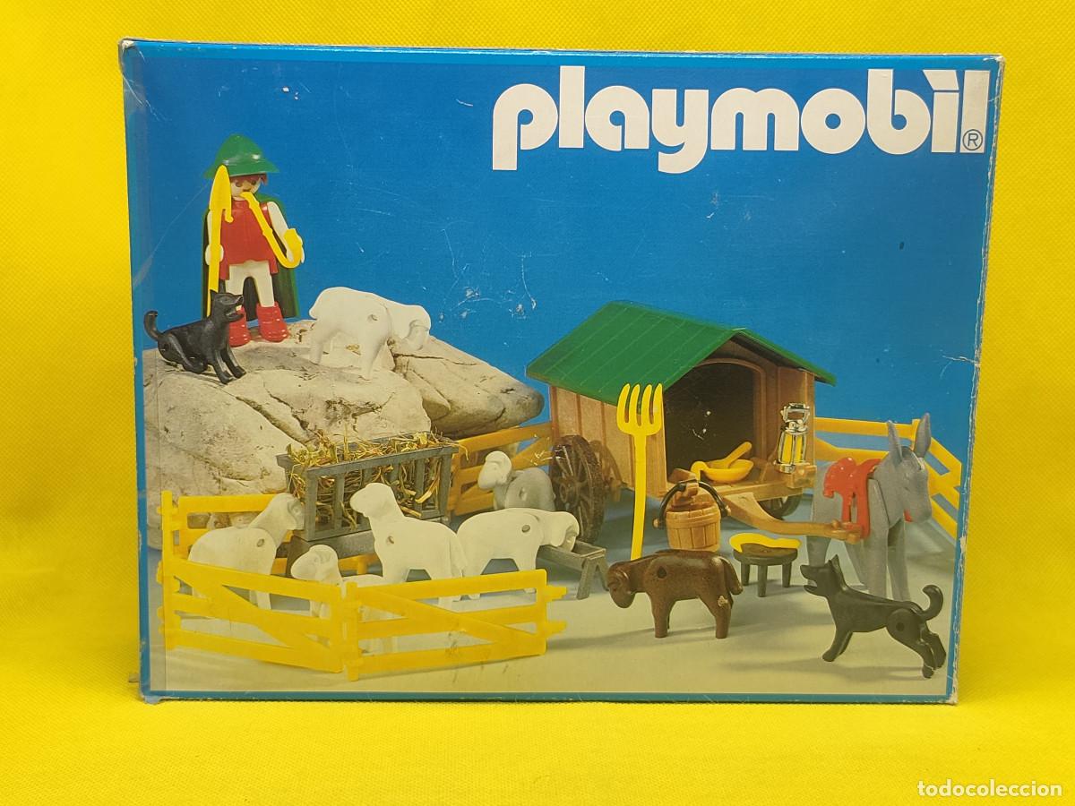 Playmobil: Playmobil Pastor con carro y reba&ntilde;o REF 3412