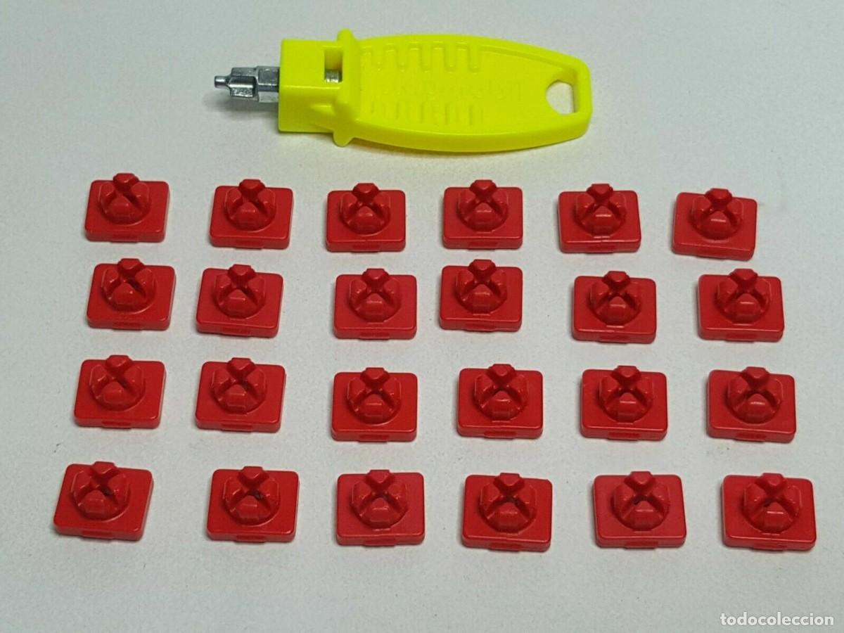 Playmobil: Playmobil Lote 24x Pieza Roja Union Edificio System-X Llave Conector Rojo