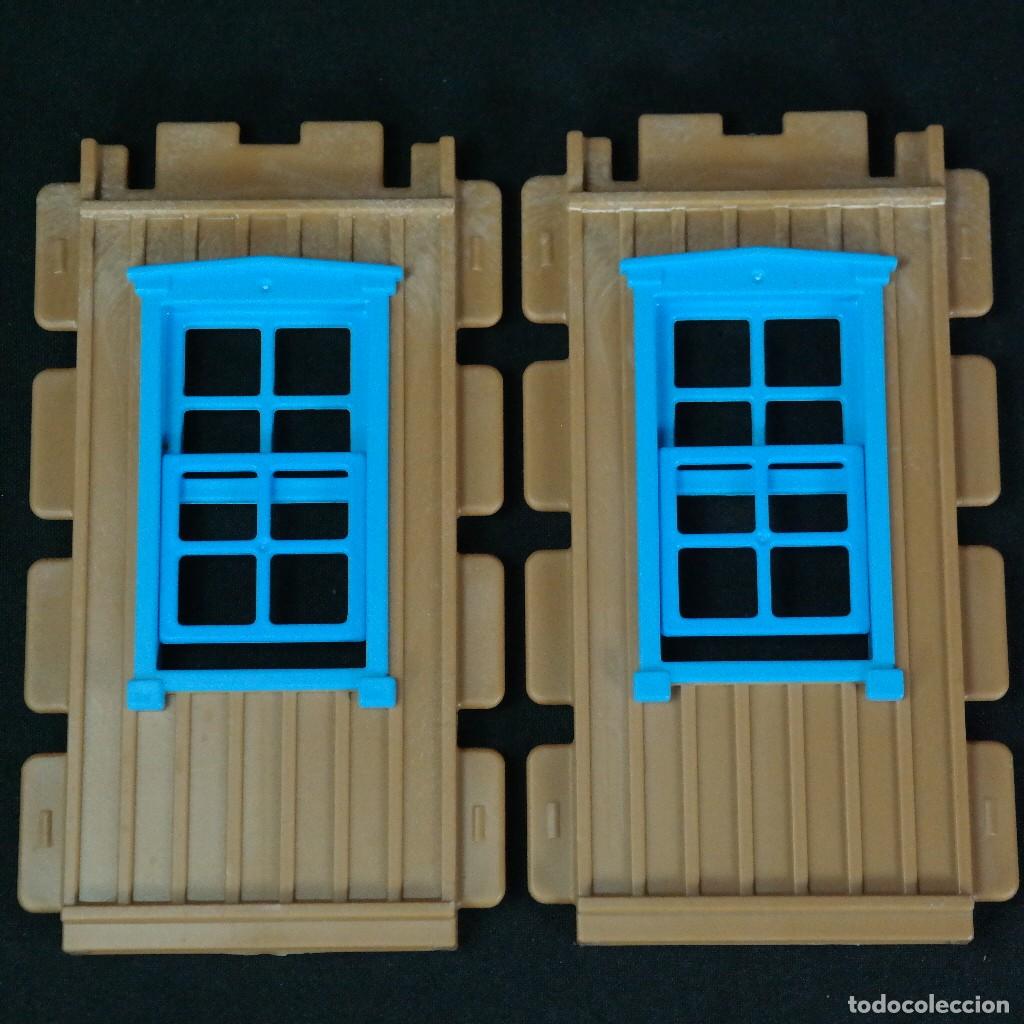 Playmobil: Playmobil dos paredes con ventanas celestes steck ☼