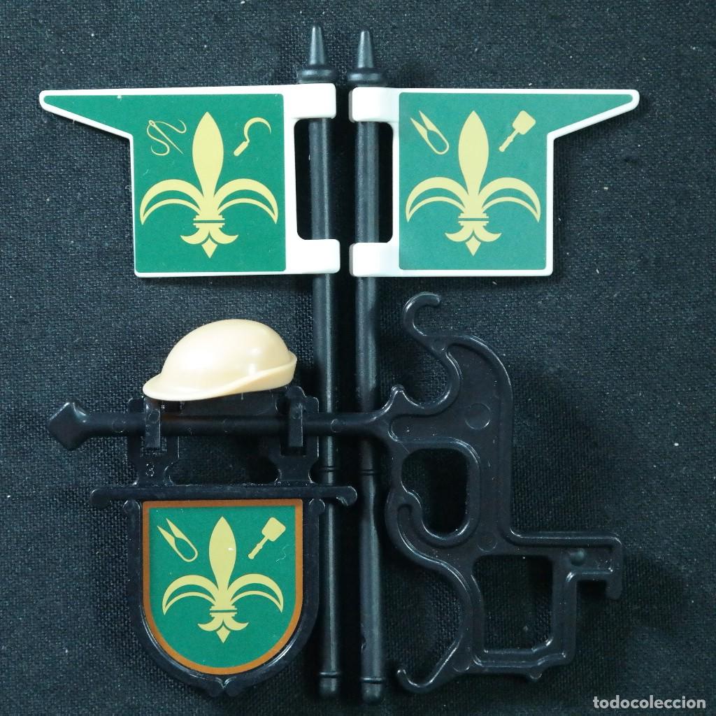 Playmobil: Playmobil cartel con banderas medievales ☼