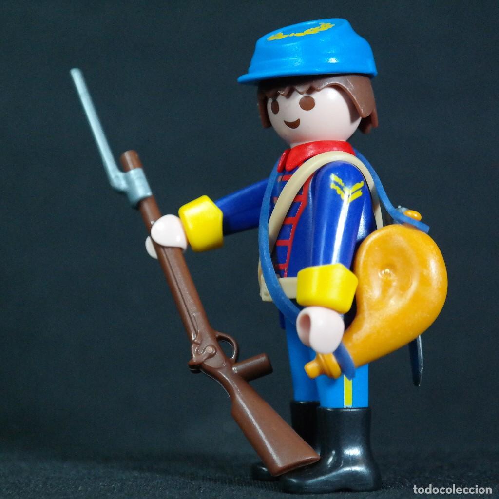 Playmobil: Playmobil soldado nordista con cantimplora ☼