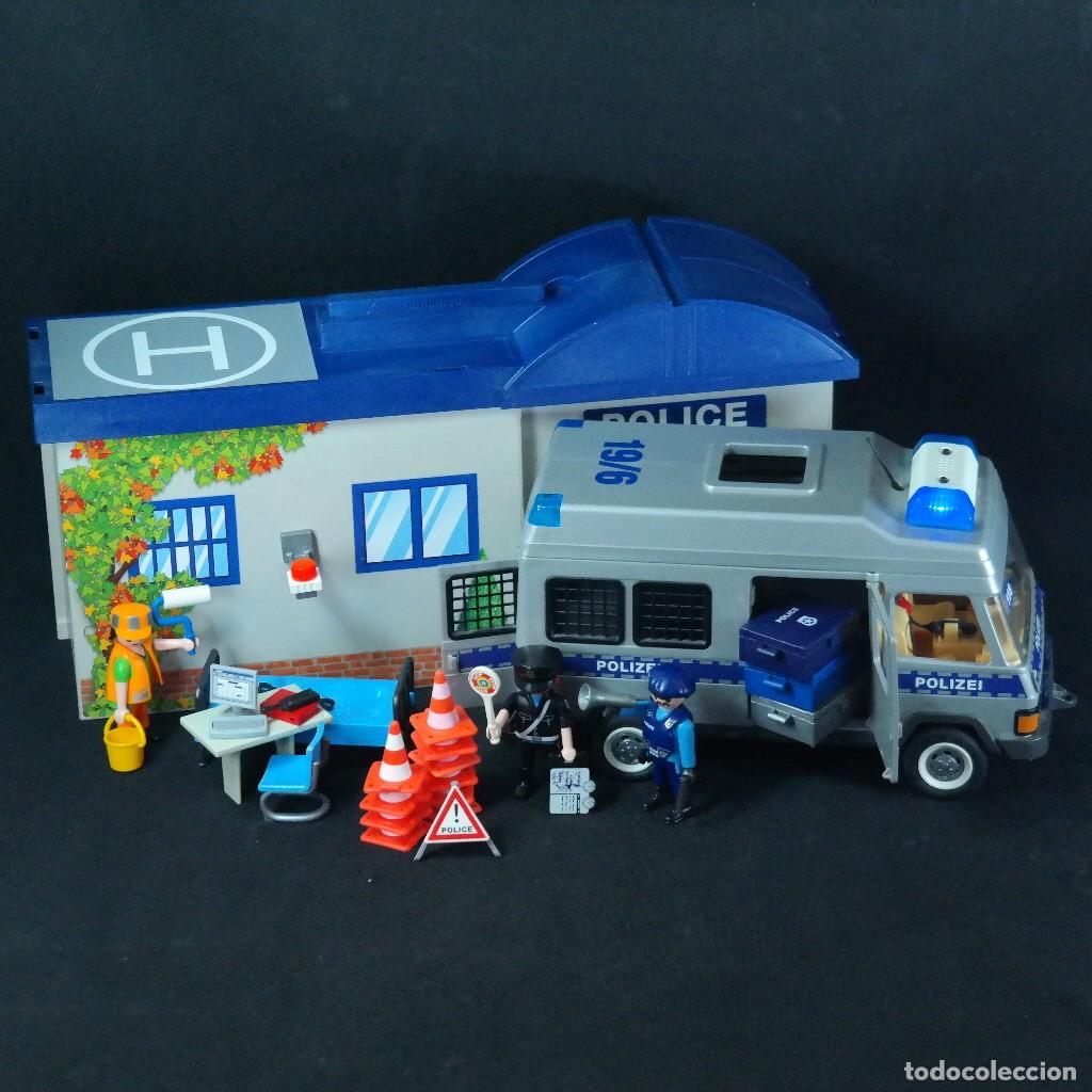 Playmobil: Playmobil maletin policia con furgon (con luces), figuras y muchos accesorios ☼