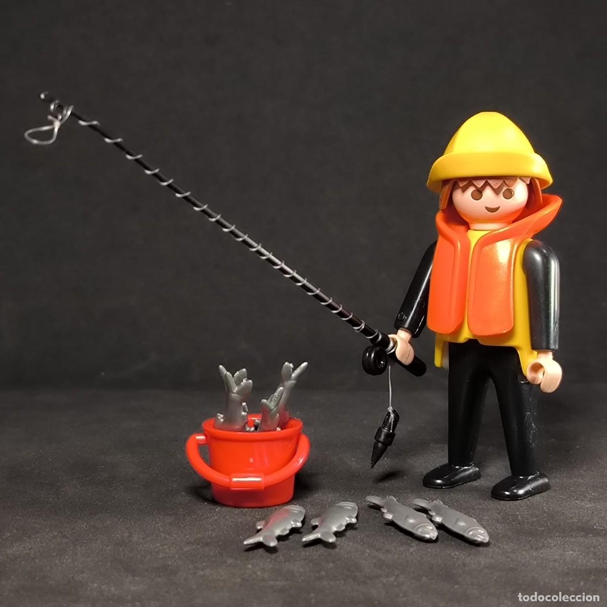 Playmobil: Playmobil pescador con ca&ntilde;a ☼