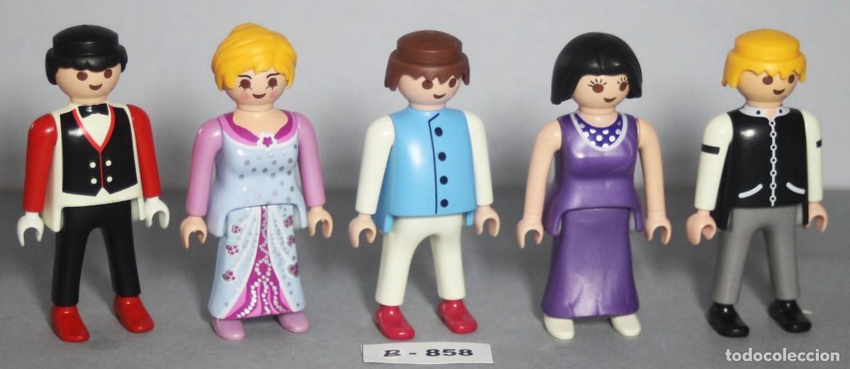 Playmobil: PLAYMOBIL 5 FIGURAS VICTORIANAS SERIE ROSA (B-858)