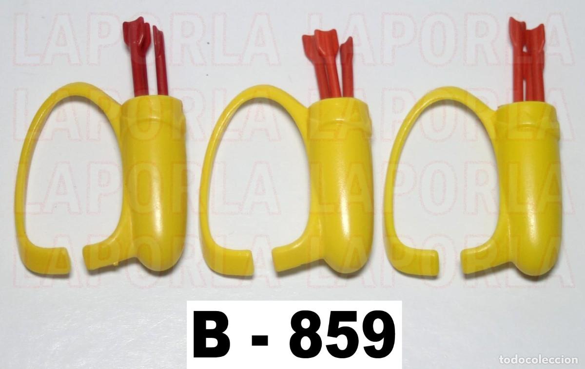 Playmobil: PLAYMOBIL 3 CARCAJ CON FLECHAS - ALJABAS MEDIEVAL INDIOS ARQUERO BALLESTERO SOLDADO ARCOS (B-859)