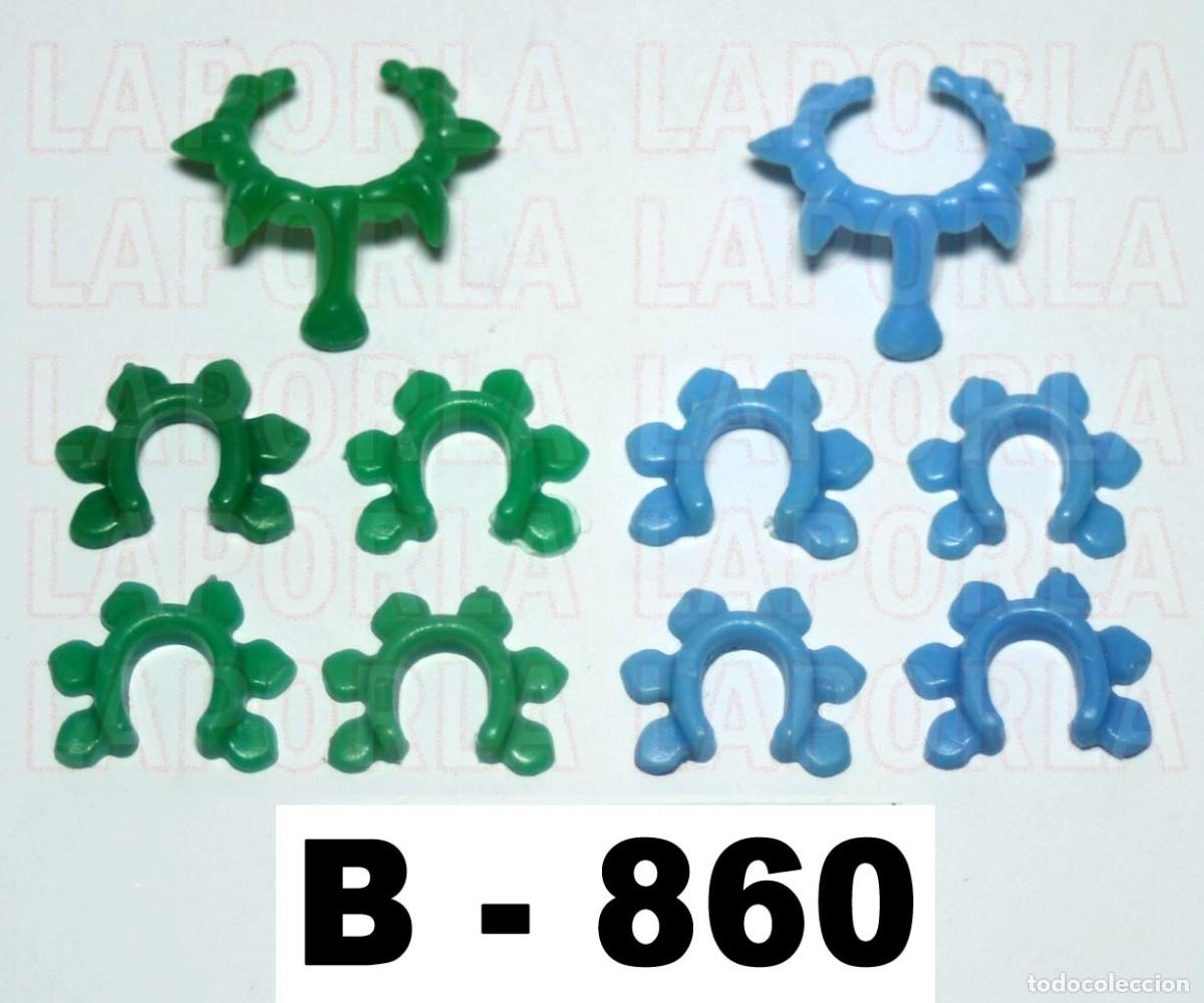 Playmobil: PLAYMOBIL 8 PULSERAS Y 2 COLLARES INDIOS CL&Aacute;SICOS 1&ordf; &Eacute;POCA (B-860)