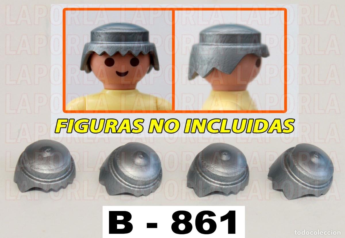 Playmobil: PLAYMOBIL 4 PELUCAS METALIZADAS - ROBOT ESPACIO MEDIEVAL (B-861)