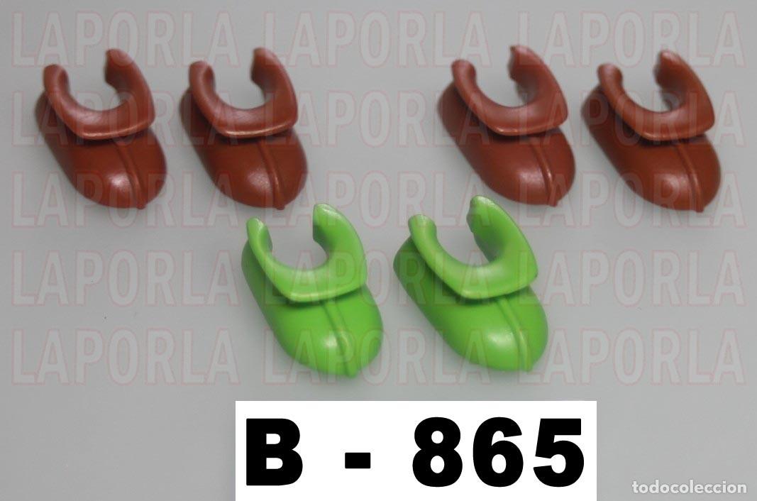 Playmobil: PLAYMOBIL 6 POLAINAS INDIOS (3 PARES) - TRIBU OESTE BOTAS (B-865)