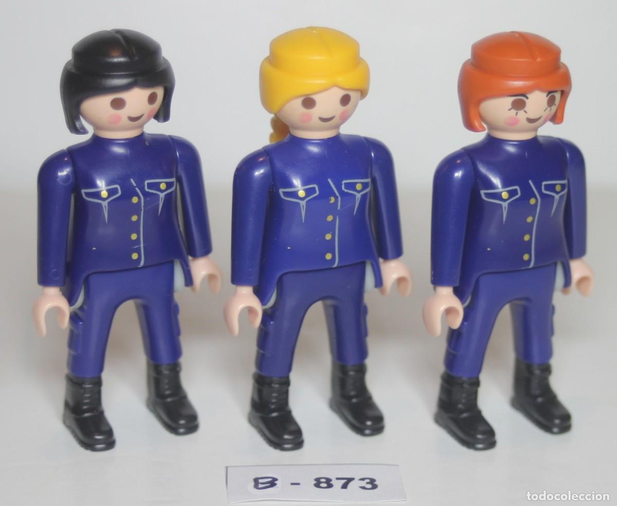 Playmobil: PLAYMOBIL 3 FIGURAS MUJERES POLIC&Iacute;A - AGENTES COMISAR&Iacute;A (B-873)
