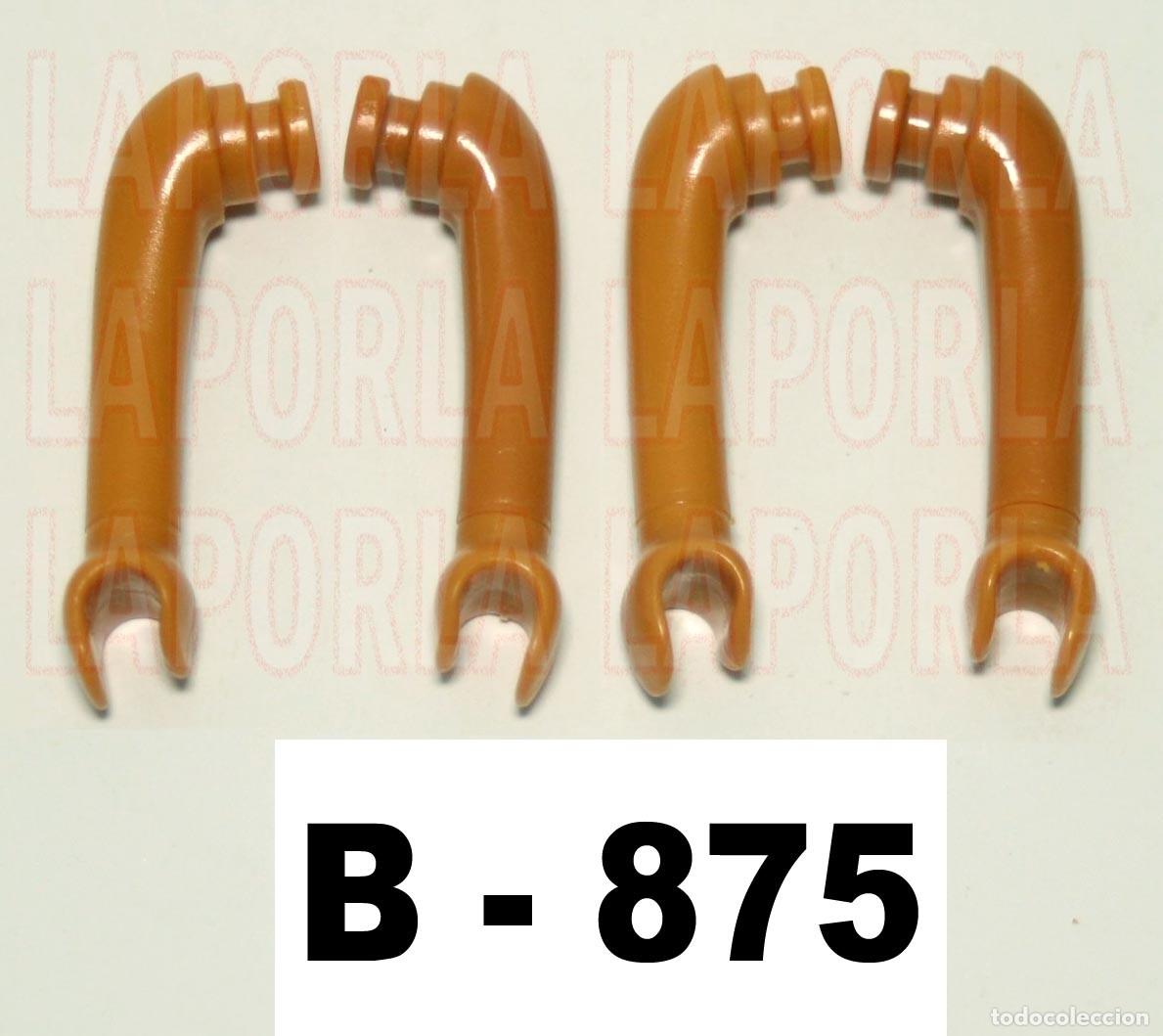 Playmobil: PLAYMOBIL 4 BRAZOS MORENOS (2 PARES: 2 IZQ. + 2 DCHO.) - INDIOS TRIBU (B-875)