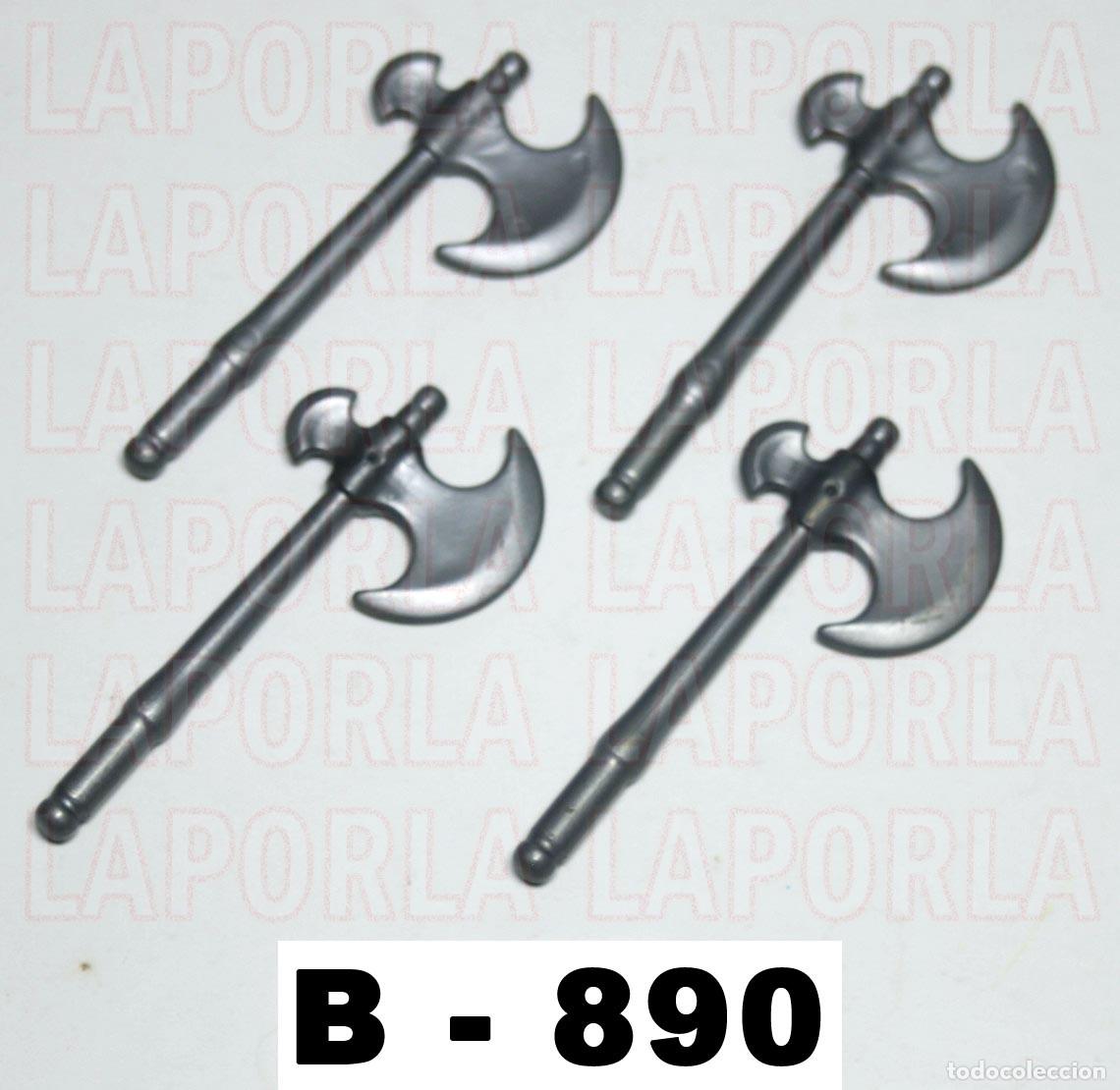 Playmobil: PLAYMOBIL 4 HACHAS MEDIEVALES - SOLDADO VIKINGO B&Aacute;RBARO (B-890)