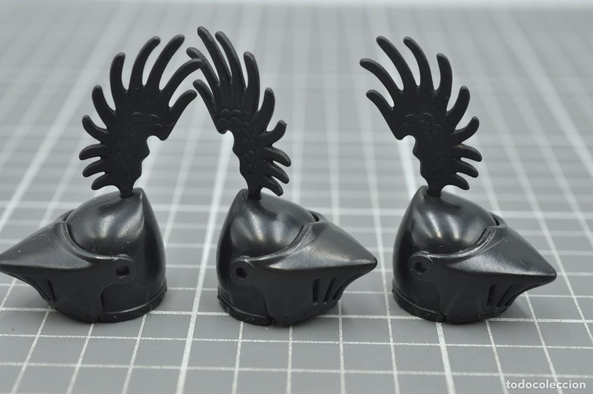 Playmobil: WSK108 Playmobil, 3 cascos negros