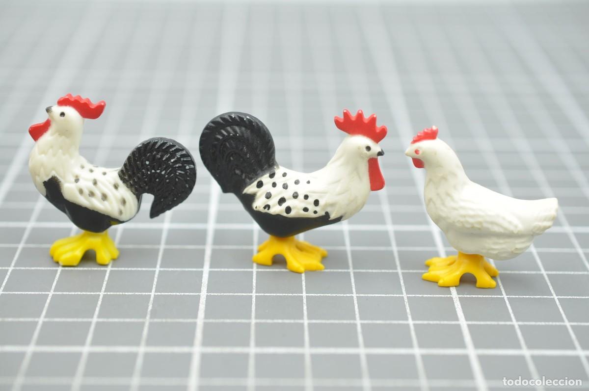 Playmobil: WSK108 Playmobil, 2 gallos y gallina