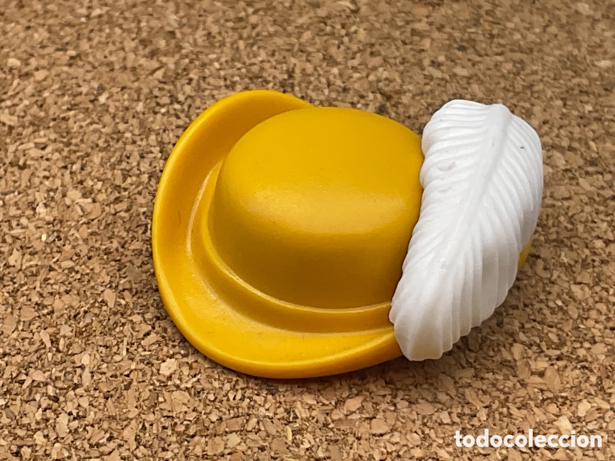 Playmobil: ACCESORIO PLAYMOBIL. SOMBRERO MOSQUETERO CON PLUMA BLANCA.