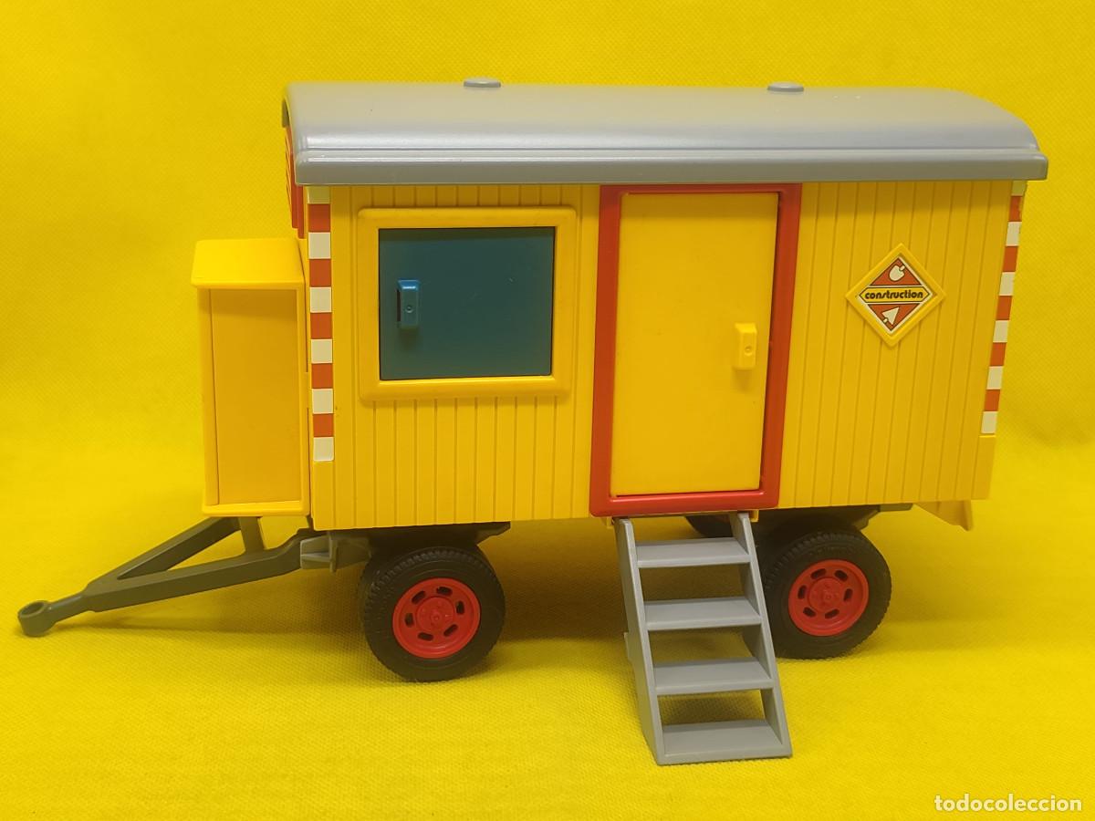 Playmobil: Playmobil Remolque de obra de ingenieros REF 3777