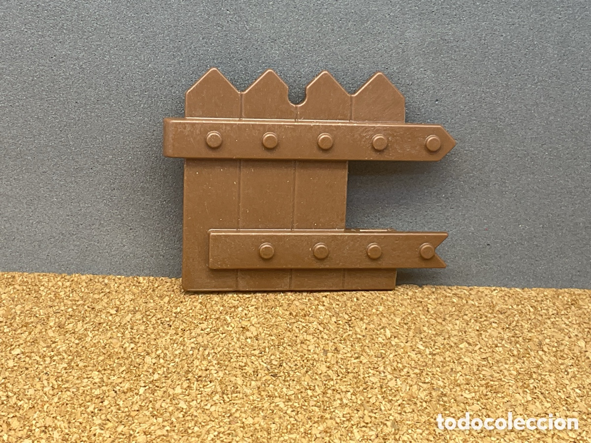 Playmobil: ACCESORIO PLAYMOBIL. PIEZA REPUESTO VALLA ,PUERTA, COLOR MARRON CASTILLO, FUERTE, ETC