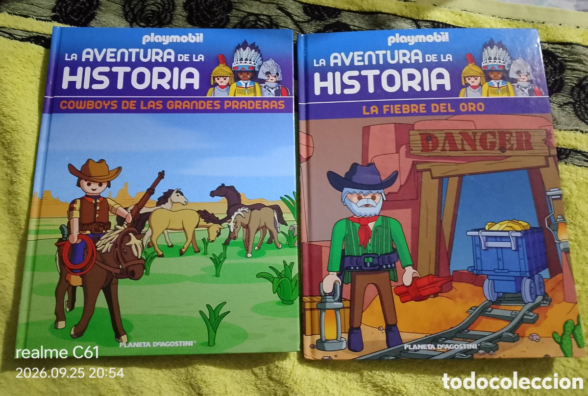 Playmobil: PLAYMOBIL Planeta DeAgostini LA AVENTURA DE LA HISTORIA : #44 Cowboy grandes praderas #45 Fiebre Oro