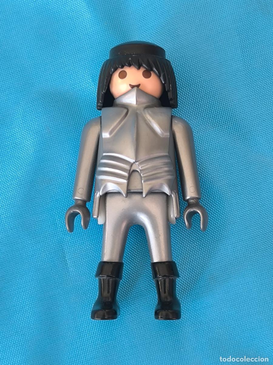 Playmobil: playmobil figura caballero medieval plateado armadura coraza castillo torneo b&aacute;rbaros vikingos