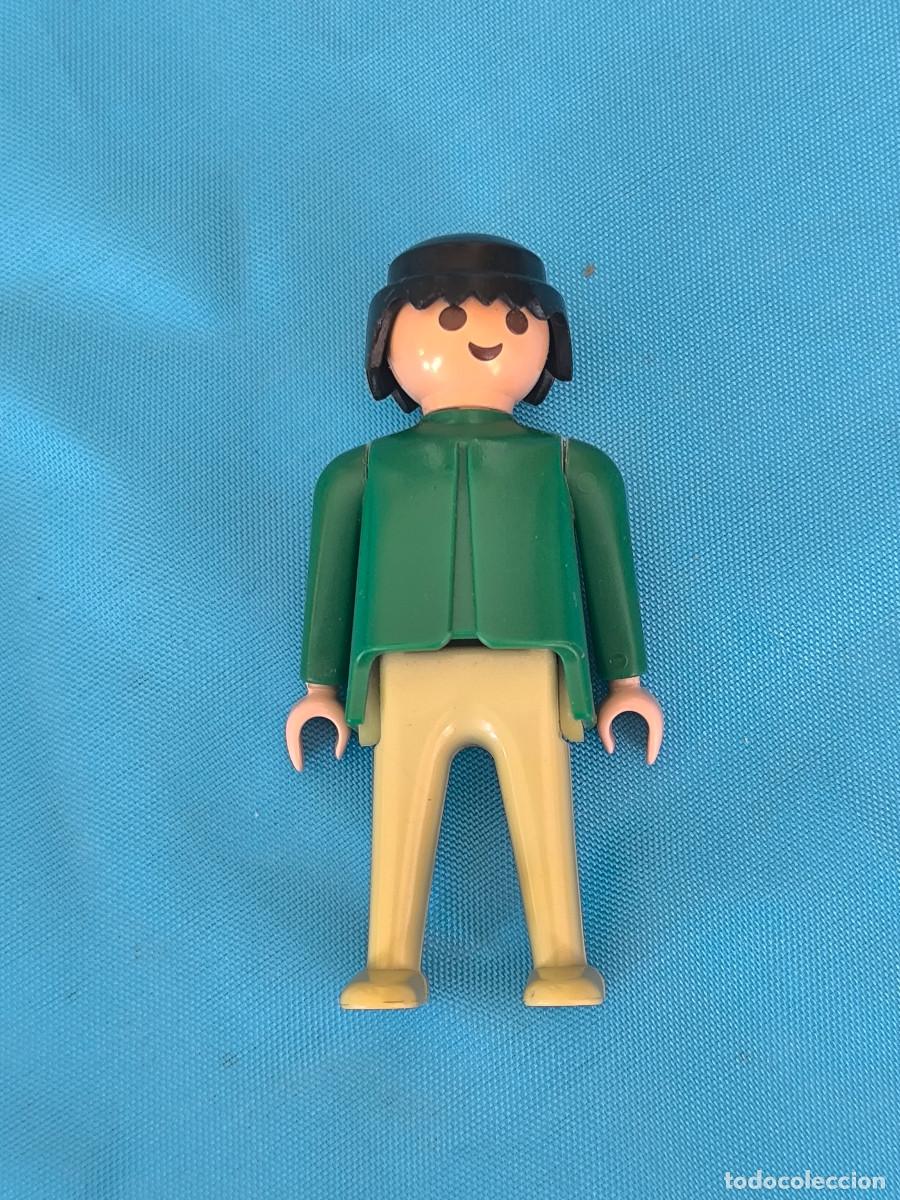 Playmobil: playmobil figura verde gris primera &eacute;poca famobil ciudad medieval piratas vikingos polic&iacute;as oeste