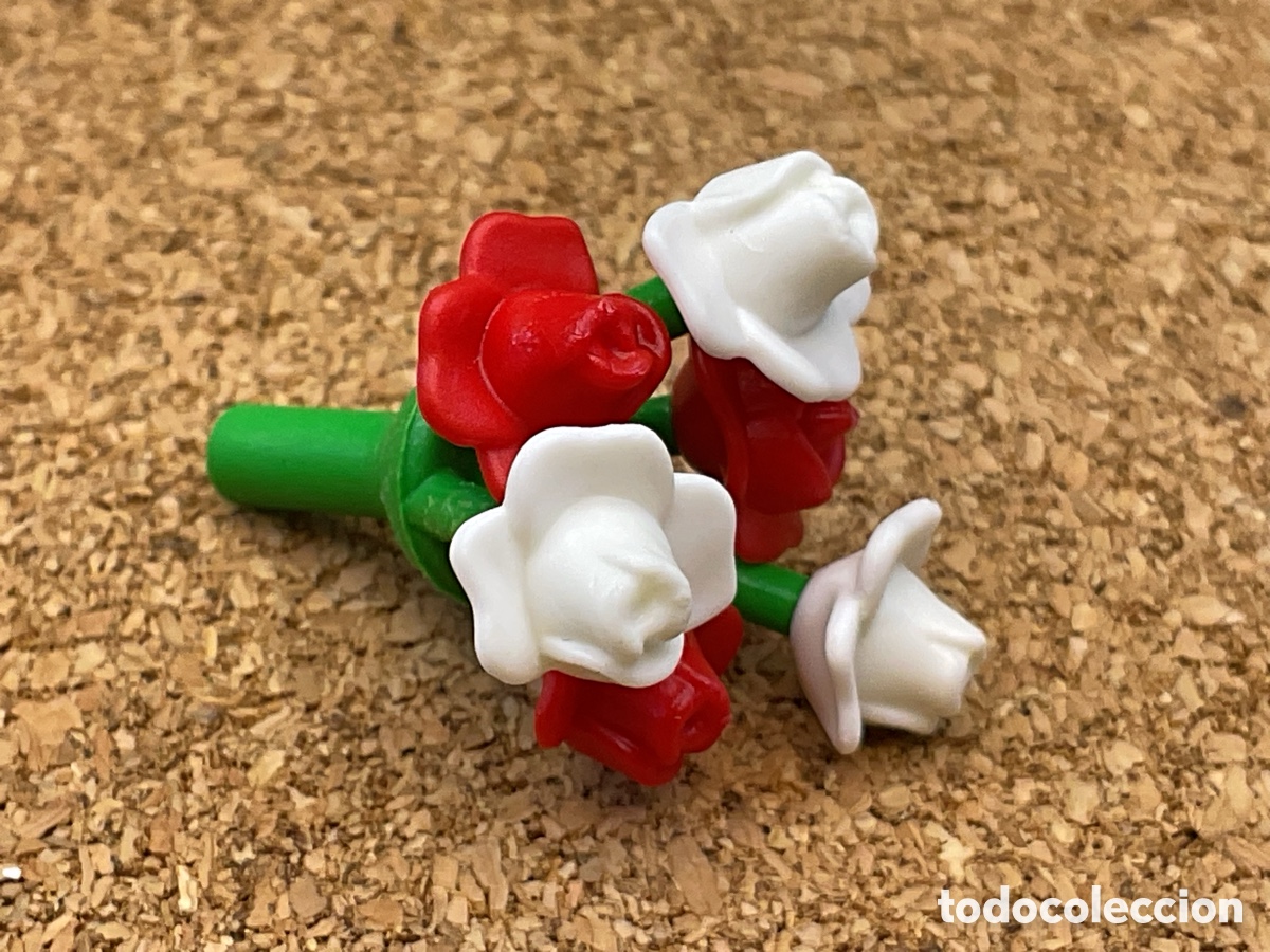 Playmobil: ACCESORIO PLAYMOBIL. RAMO DE FLORES ROJAS Y BLANCAS.
