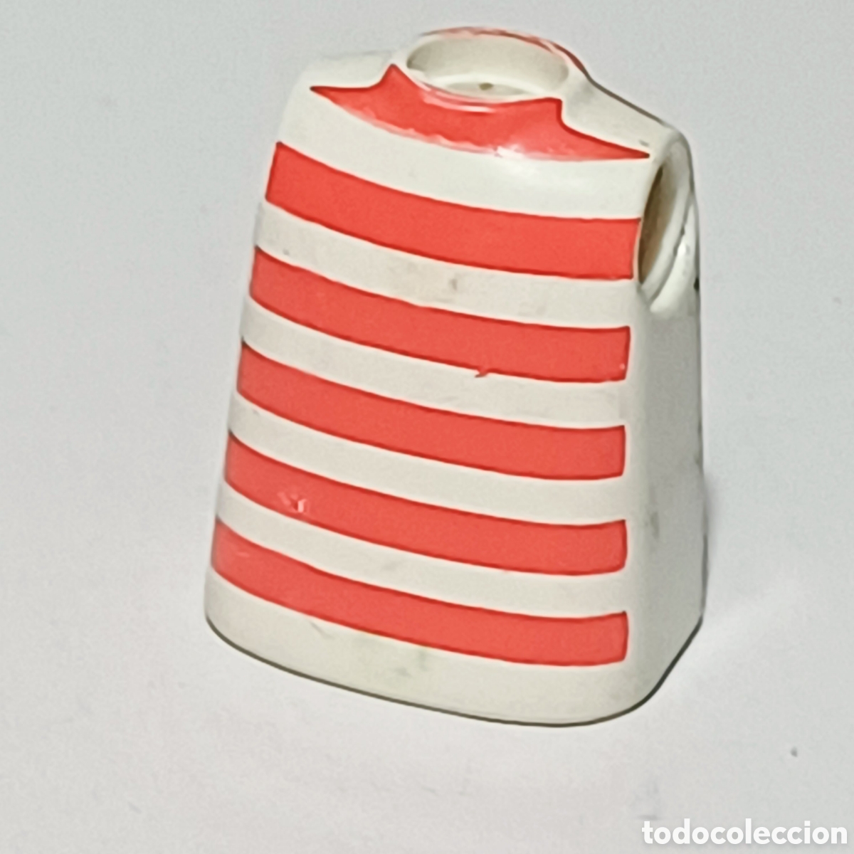 Playmobil: Pieza playmobil torso blanco rayas rojas pirata city ciudad