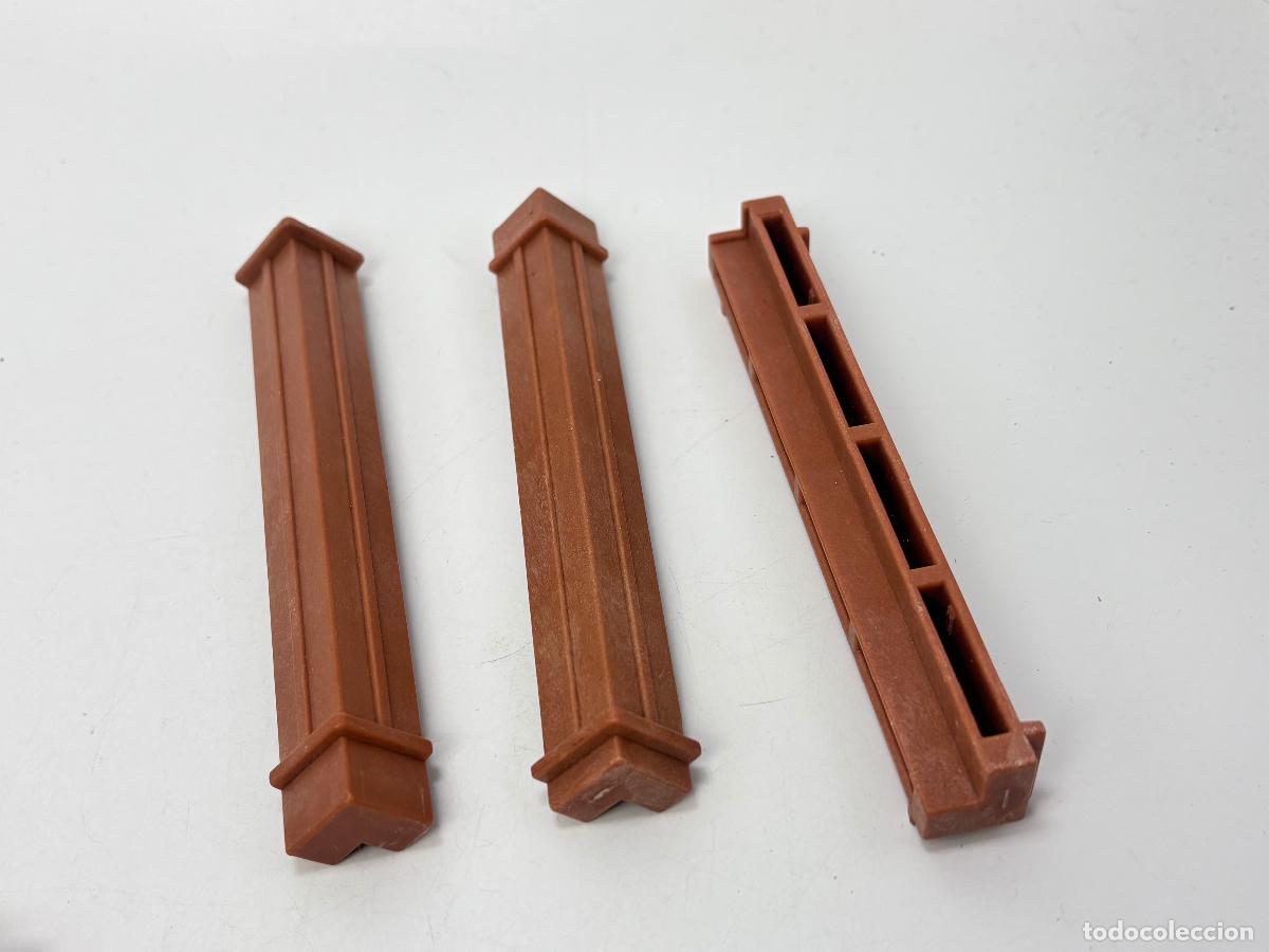 Playmobil: Playmobil lote pilar uni&oacute;n pared casa poni estaci&oacute;n rancho oeste