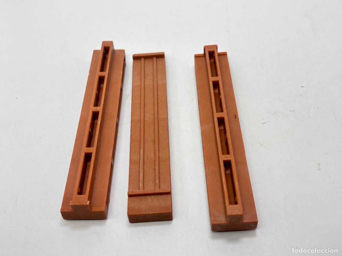 Playmobil: Playmobil lote pilar uni&oacute;n pared casa poni estaci&oacute;n rancho oeste