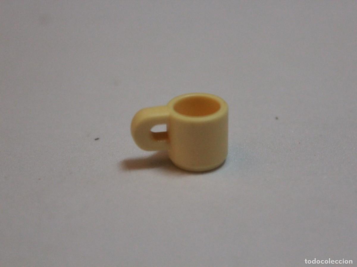 Playmobil: Accesorio Playmobil taza beige individual cocina cafeter&iacute;a comedor