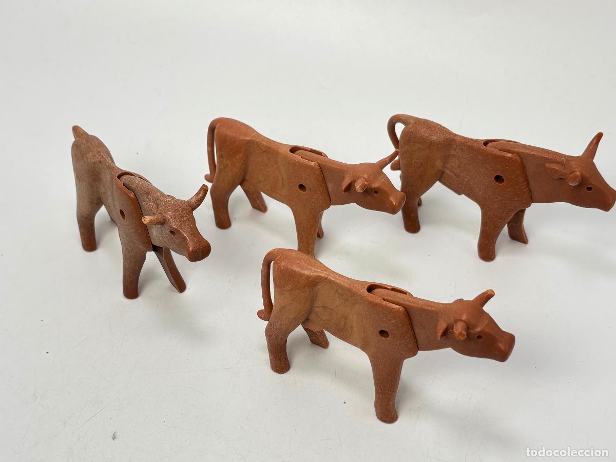 Playmobil: Playmobil lote vaca toro cuerno defecto marcas