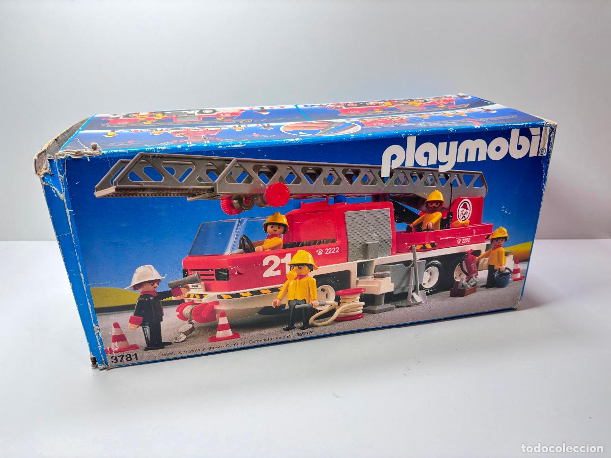 Playmobil: Playmobil 3781 caja vac&iacute;a cami&oacute;n bombero