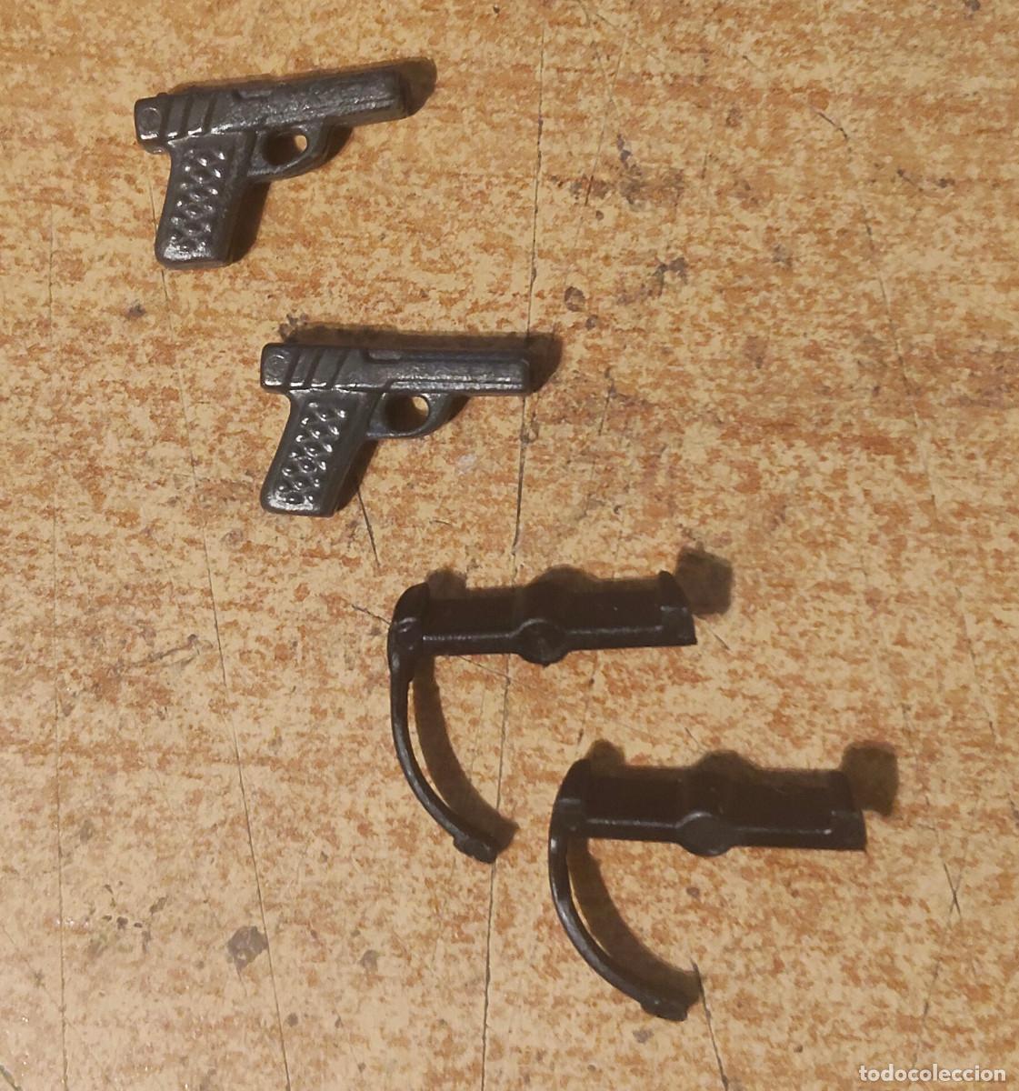 Playmobil: PLAYMOBIL 2 PISTOLAS + 2 micros - POLICIA ARMAS