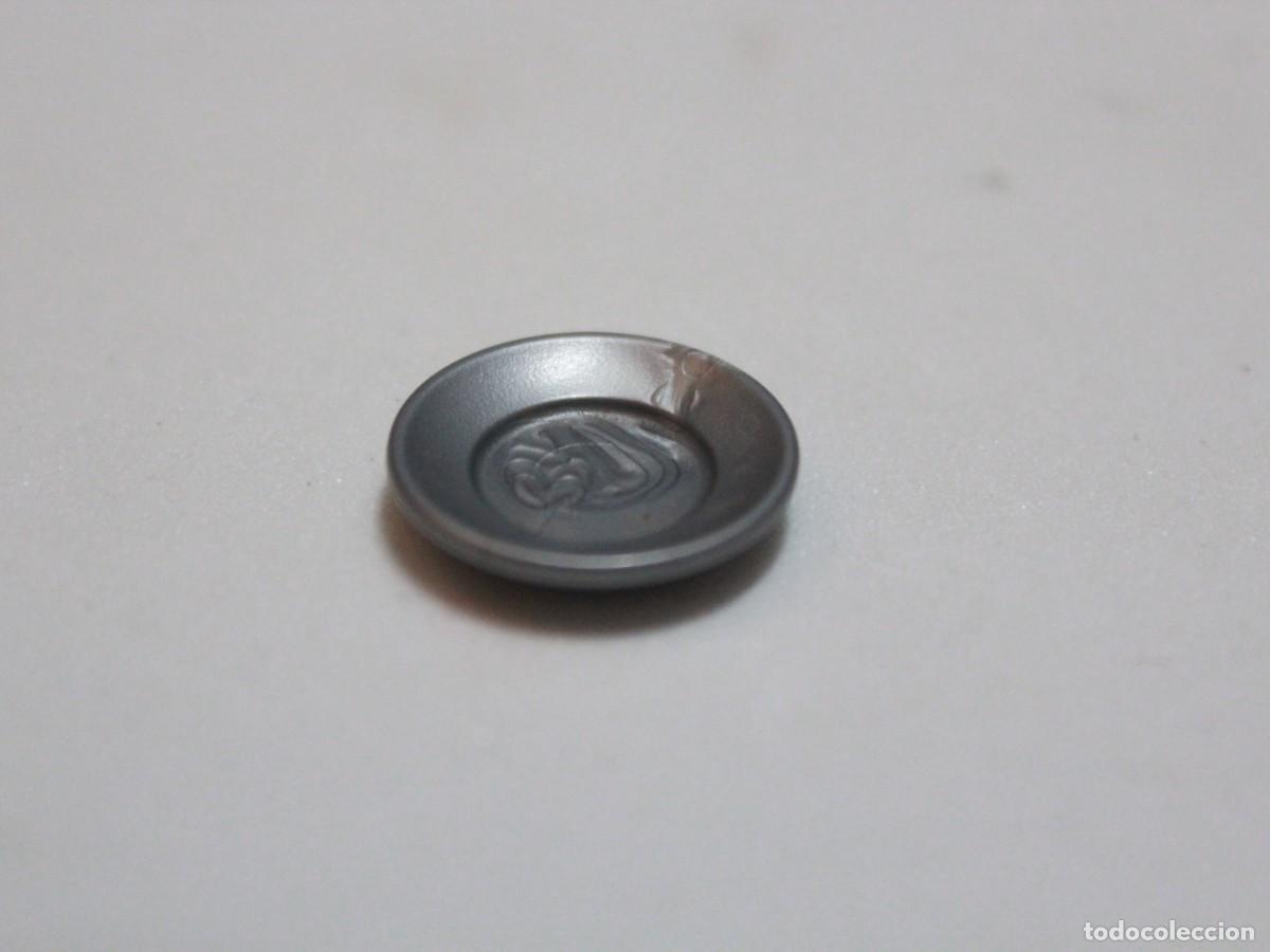 Playmobil: Accesorio playmobil plato gris con comida carne asada
