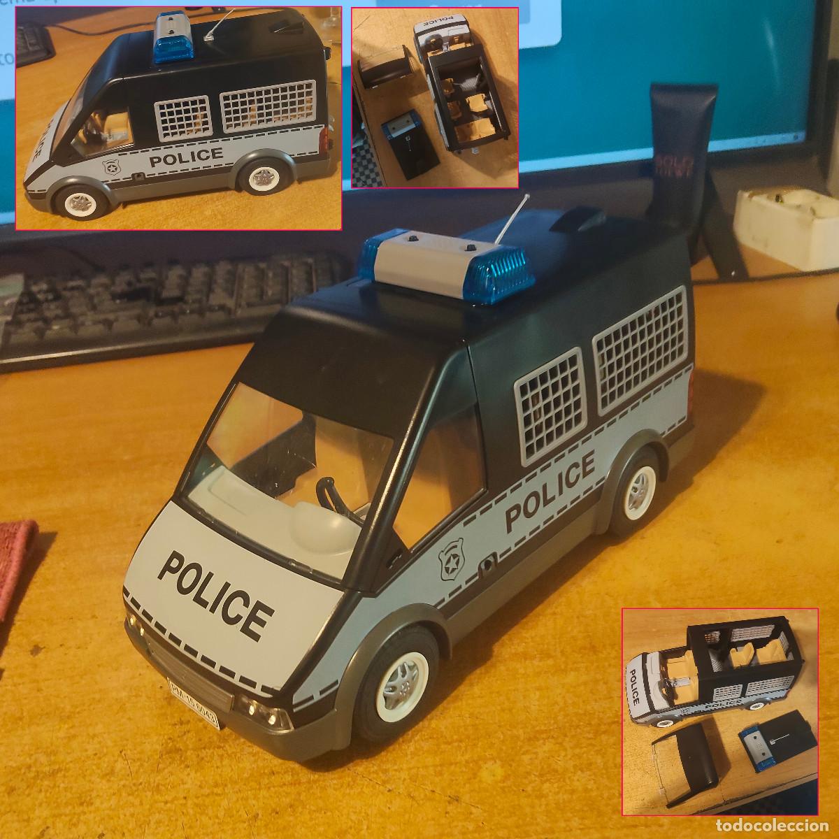 Playmobil: Playmobil furgoneta polic&iacute;a antidisturbios - set 6043 - luces funcionan