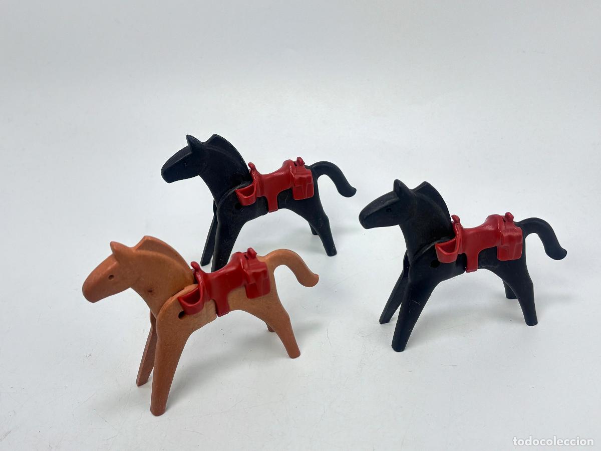 Playmobil: Playmobil lote caballo con silla caballeria soldado oeste