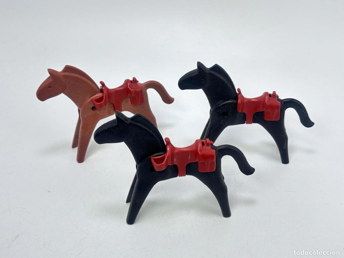 Playmobil: Playmobil lote caballo con silla caballeria soldado oeste