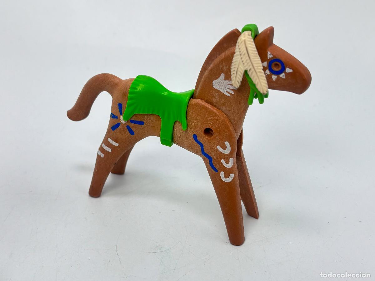 Playmobil: Playmobil caballo indio con silla y pluma
