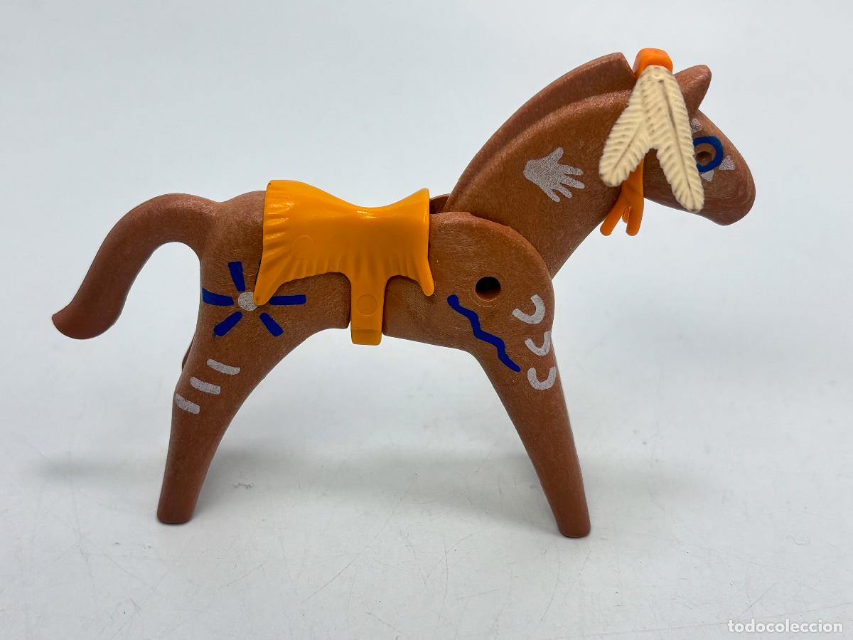 Playmobil: Playmobil caballo indio con silla y pluma