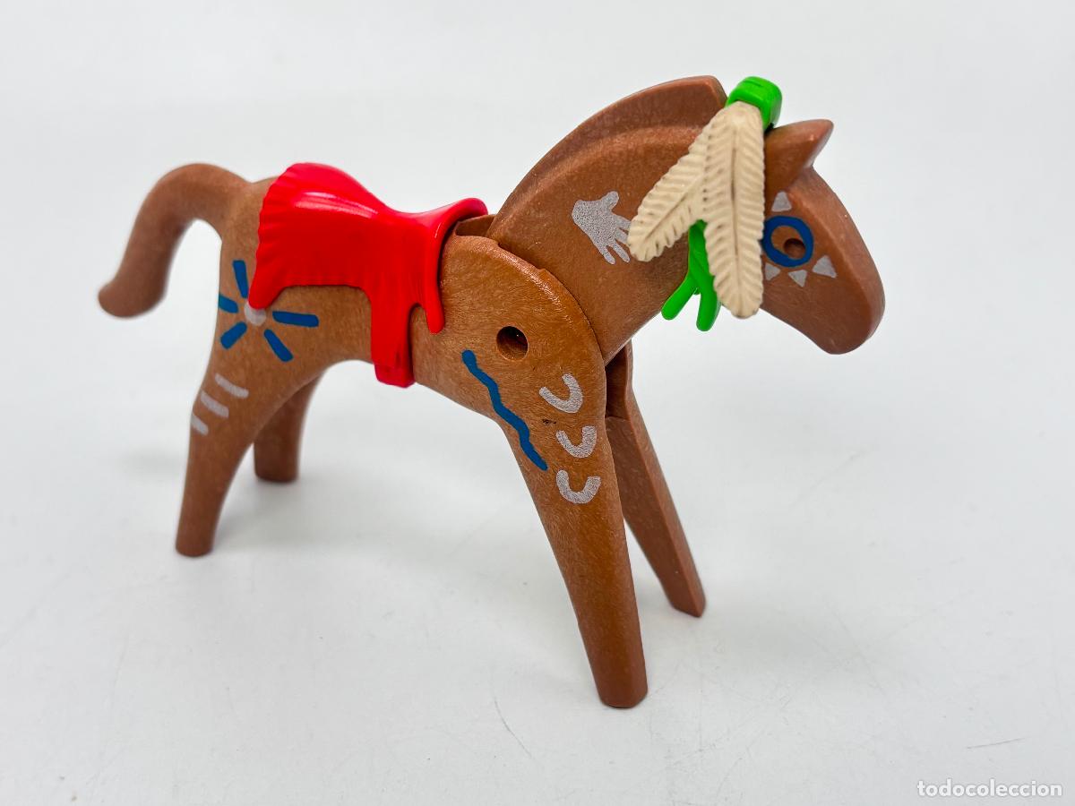 Playmobil: Playmobil caballo indio con silla y pluma