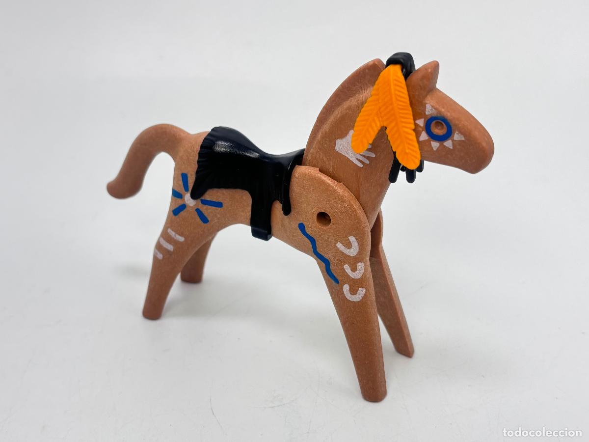 Playmobil: Playmobil caballo indio con silla y pluma