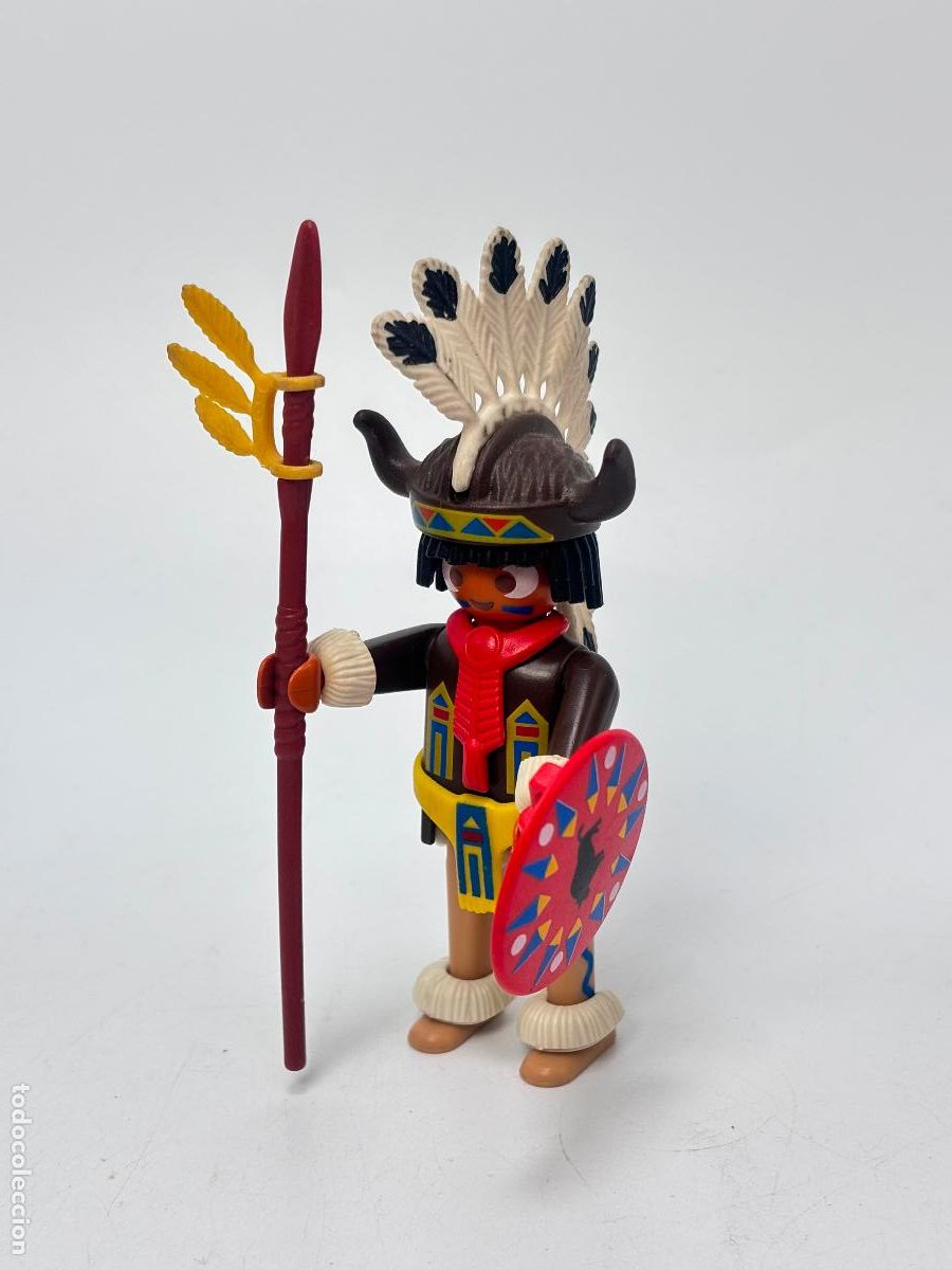 Playmobil: Playmobil 3732 indio con escudo lanza