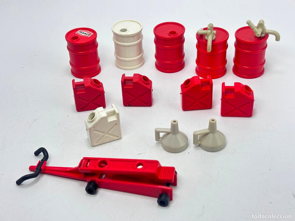 Playmobil: Playmobil lote barril embudo y gato taller