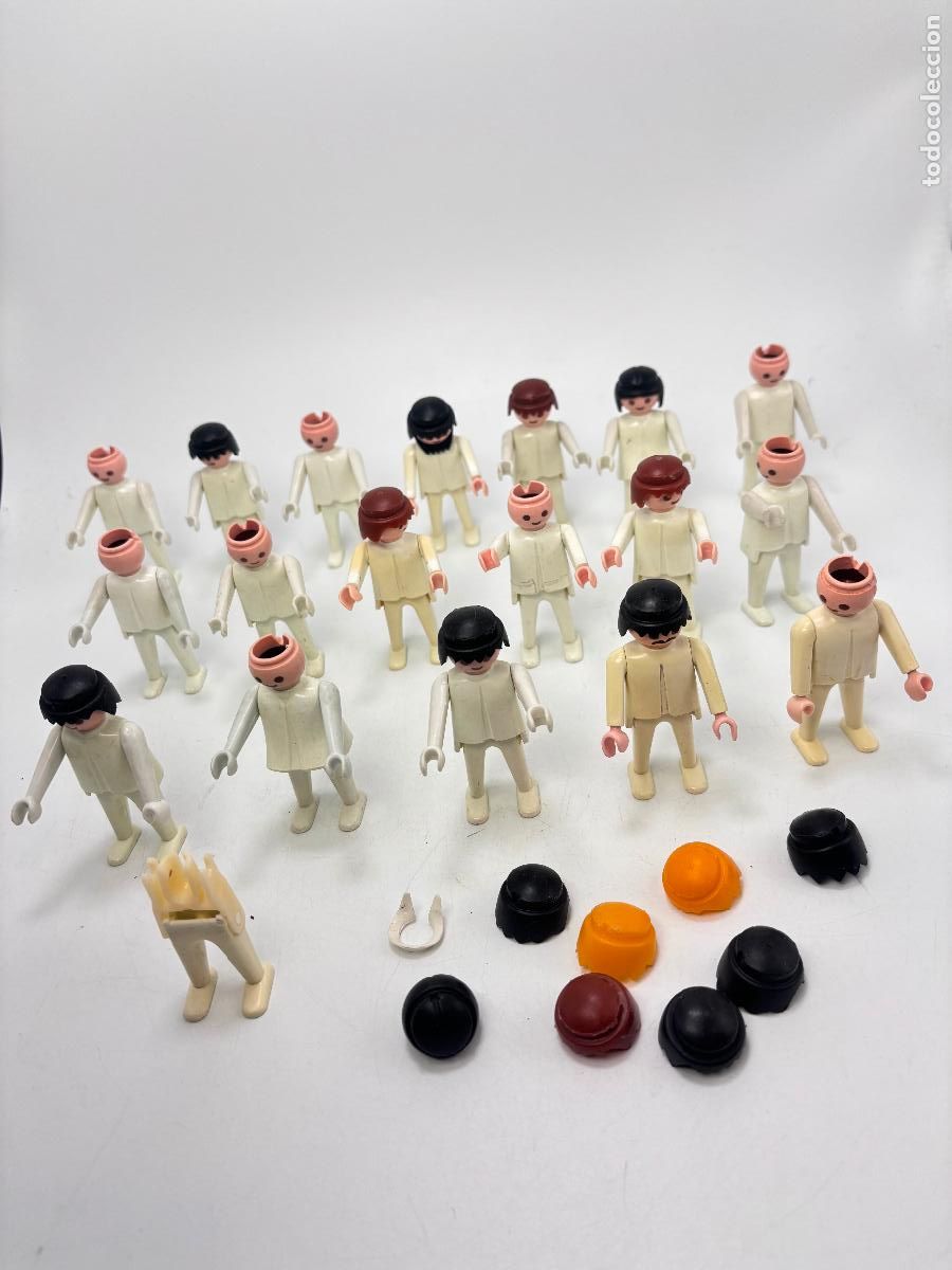 Playmobil: Playmobil lote figura blanco