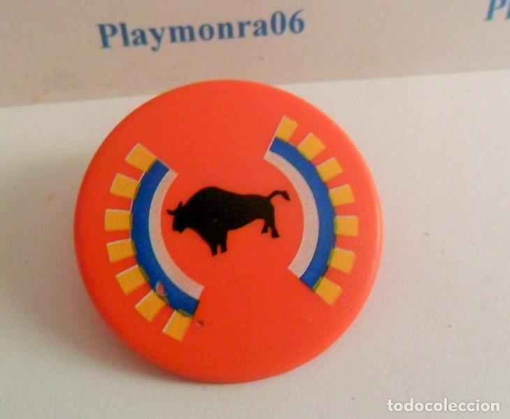 Playmobil: PLAYMOBIL P004 ESCUDO REDONDO ROJO GUERRERO INDIO CON DIBUJO BISONTE