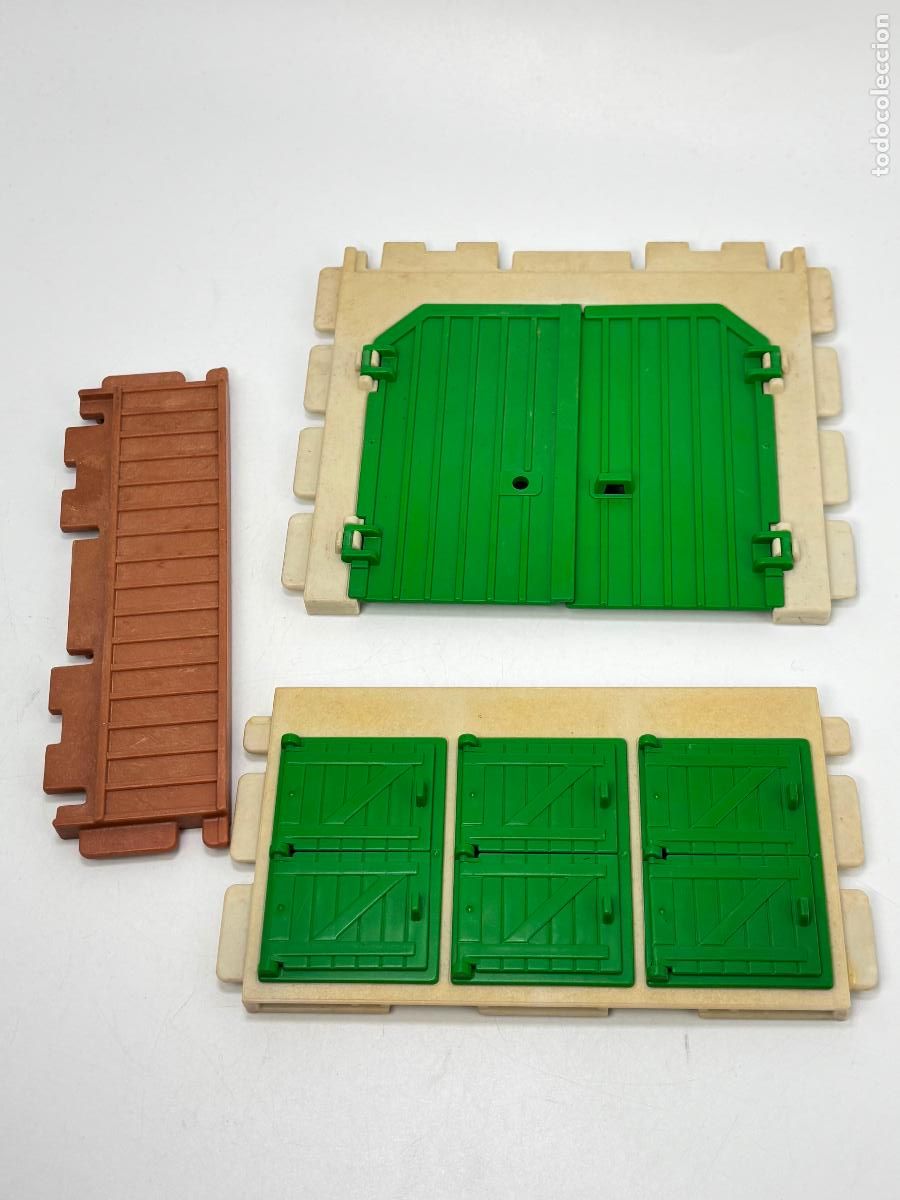 Playmobil: playmobil 3436 3716 3775 lote pared con ventana granja rancho ponis establo