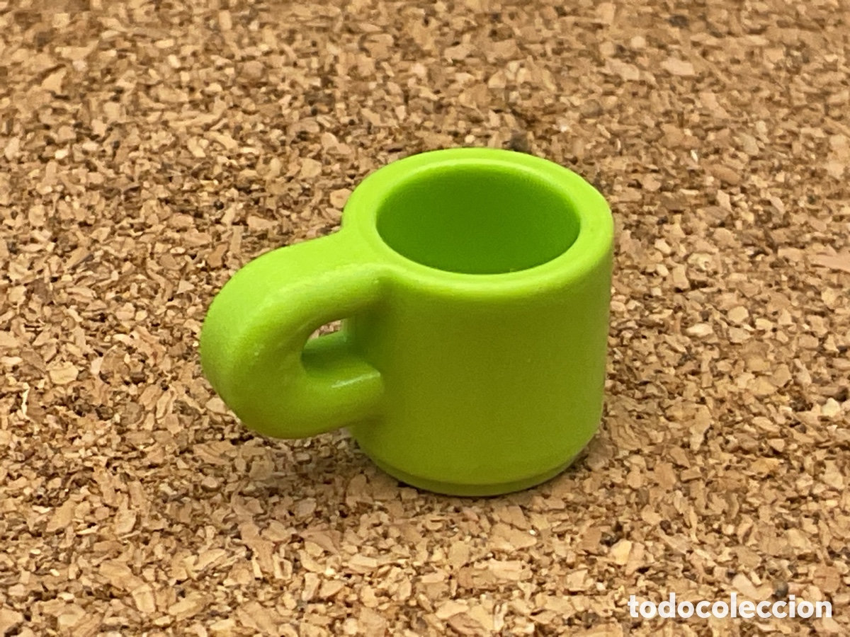 Playmobil: ACCESORIOS PLAYMOBIL . TAZA COLOR VERDE CLARO.