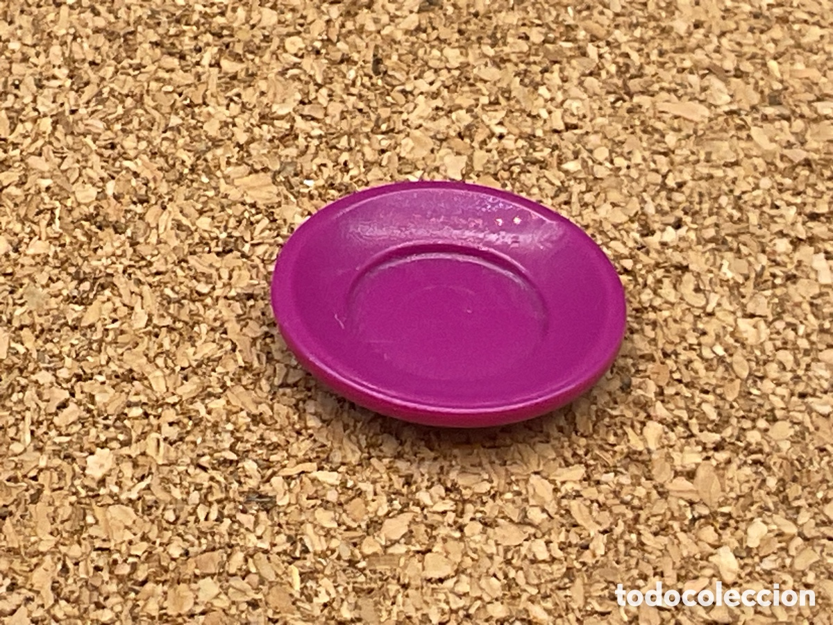 Playmobil: ACCESORIO PLAYMOBIL. PLATO PEQUE&Ntilde;O COLOR GRANATE